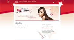 Desktop Screenshot of haarzauberei.com